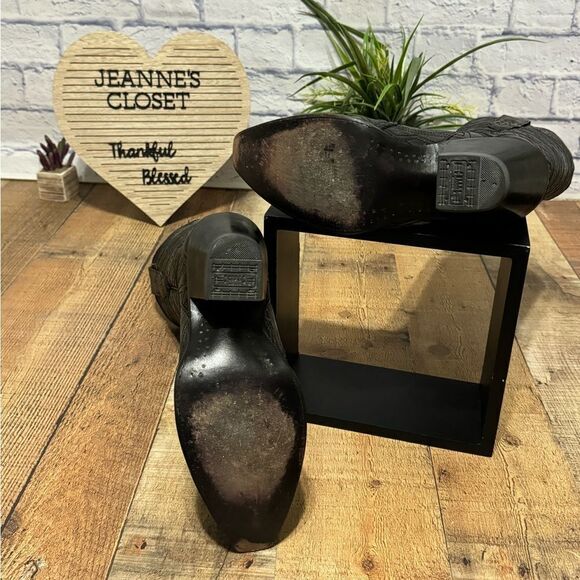 Corral rare diamond Aztec quilted tall boots snip toe - Picture 6 of 12